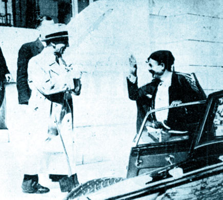 Joseph Goebbels visit to Metaxas in Athens, Greece, September 1936