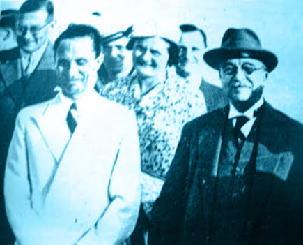Joseph Goebbels visit to Metaxas in Athens, Greece, September 1936